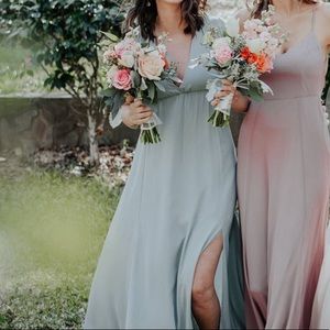 SHOW ME YOUR MUMU bridesmaids: silver sage crisp